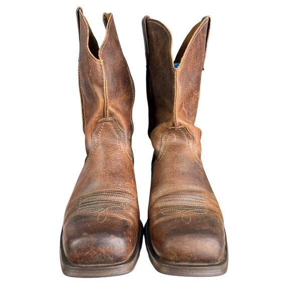 Ariat Men’s Rambler Brown Leather Distressed Cowboy Boot Size US 12 EE main image 5